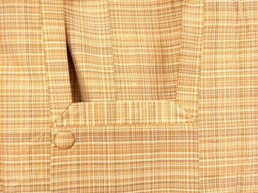 小格子模様織出し雨コート【リサイクル】【中古】