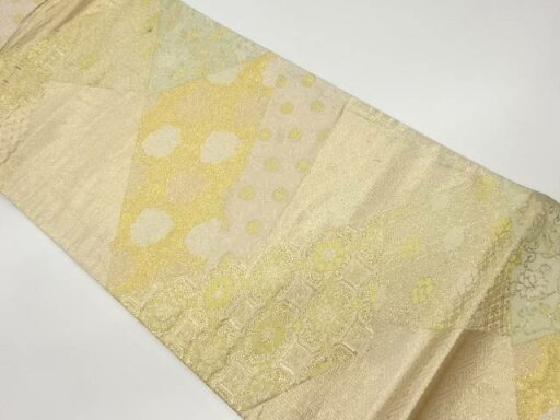 切り嵌め風花唐草に有職模様織出し袋帯【リサイクル】【中古】【着】(prc) 切り嵌め風花唐草に有職模様織出し袋帯【リサイクル】【中古】【着】(prc)