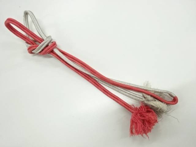 正絹　手組み帯締め【リサイクル】【中古】【着】(prc)