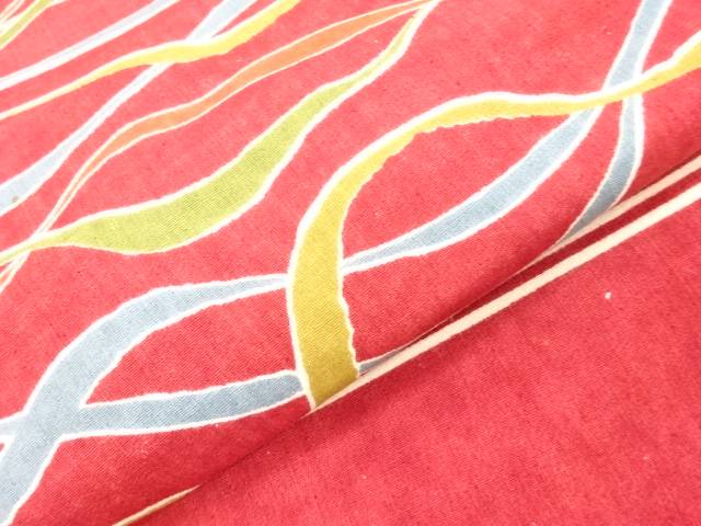 抽象模様名古屋帯【リサイクル】【中古】【着】(prc)