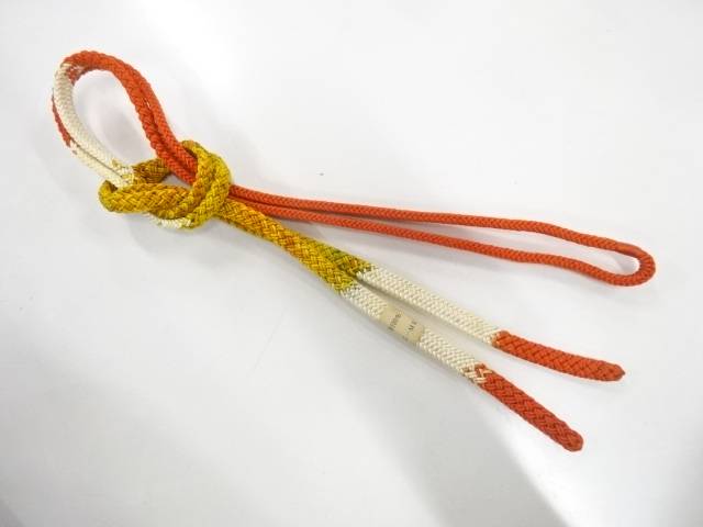 正絹　手組み帯締め【リサイクル】【中古】【着】(prc)