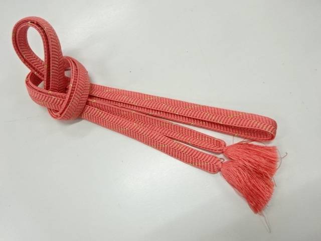 正絹　手組み帯締め【リサイクル】【中古】【着】(prc)