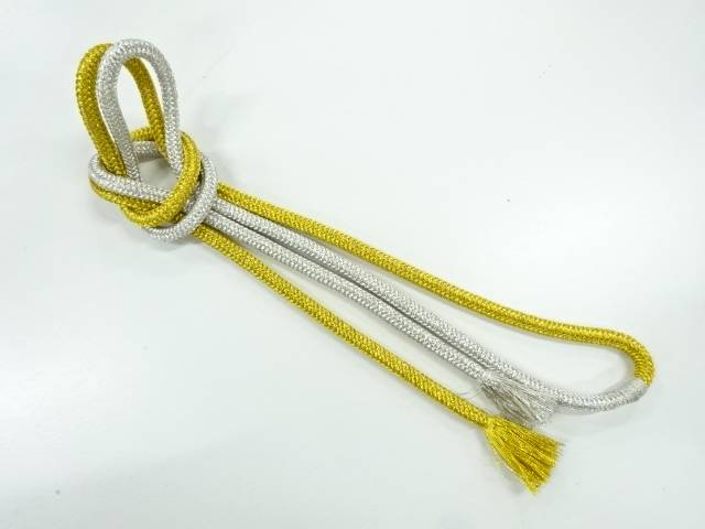 正絹　手組み帯締め【リサイクル】【中古】【着】(prc)