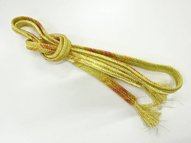 正絹　手組み帯締め【リサイクル】【中古】【着】(prc)