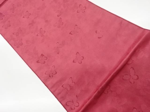 群蝶模様織出し袋帯【リサイクル】【中古】【着】(prc)