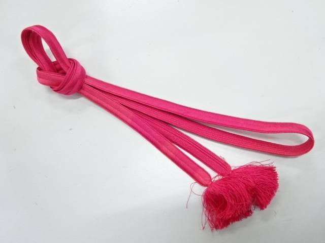 正絹　手組み帯締め【リサイクル】【中古】【着】(prc)