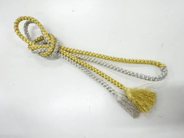 正絹　手組み帯締め【リサイクル】【中古】【着】(prc)