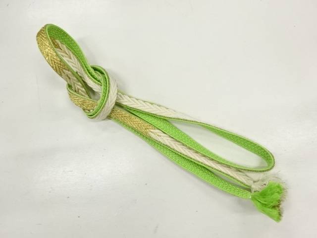 正絹　手組み帯締め【リサイクル】【中古】【着】(prc)