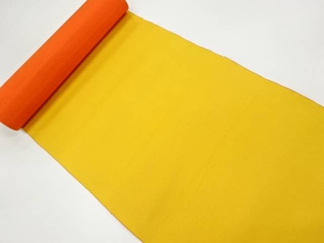 無地リバーシブル八寸帯地反物【アンティーク】【中古】【着】(prc)