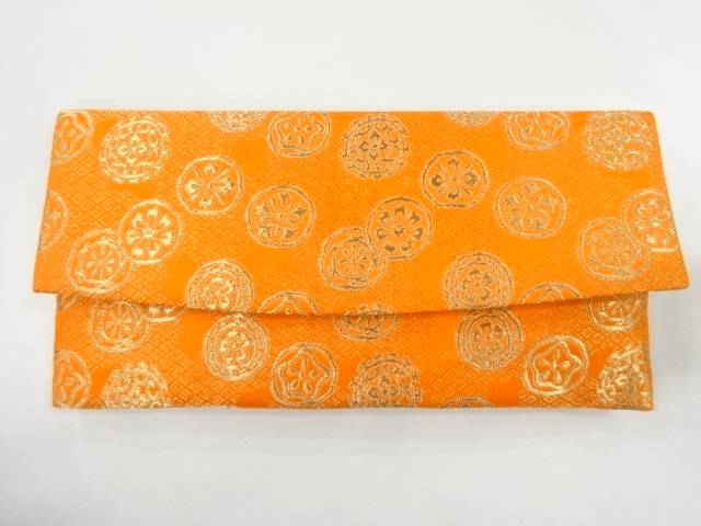 花模様織出し経本入れ【リサイクル】【中古】【着】(prc)