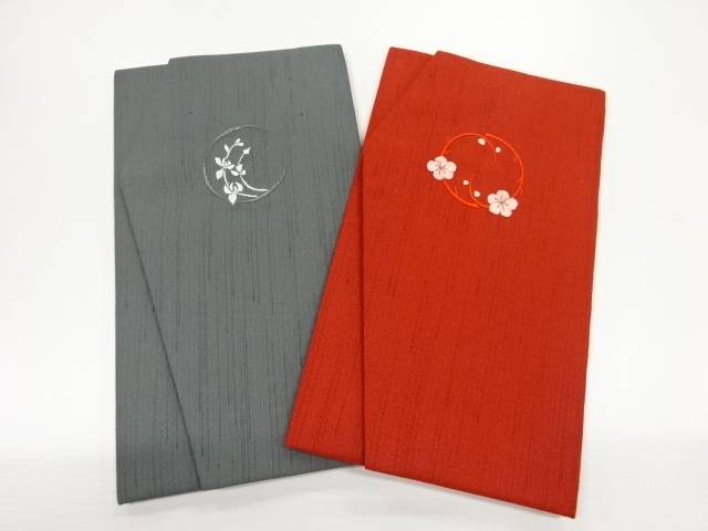 花丸文様刺繍金封慶弔セット【リサイクル】【中古】【着】(prc)