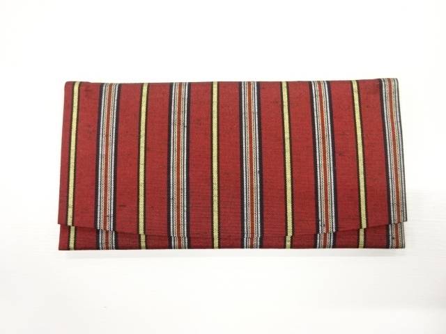 縞模様織出し札入れ【リサイクル】【中古】【着】(prc)