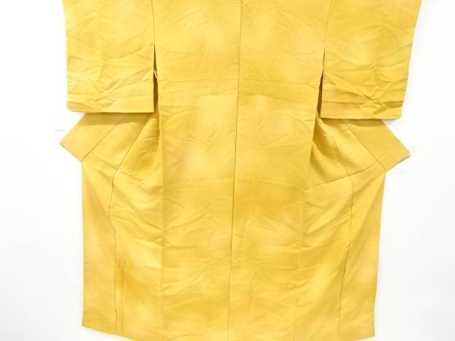 花立涌模様織り出し暈し色無地着物【リサイクル】【中古】【着】