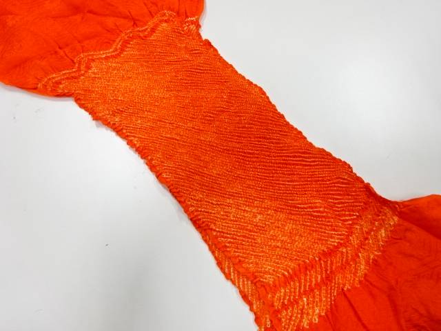 正絹　絞り帯揚げ【リサイクル】【中古】【着】【sp_off】