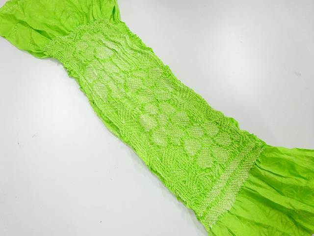 正絹　絞り帯揚げ【リサイクル】【中古】【着】