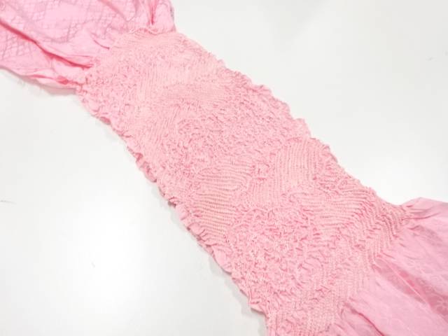 正絹　絞り帯揚げ【リサイクル】【中古】【着】