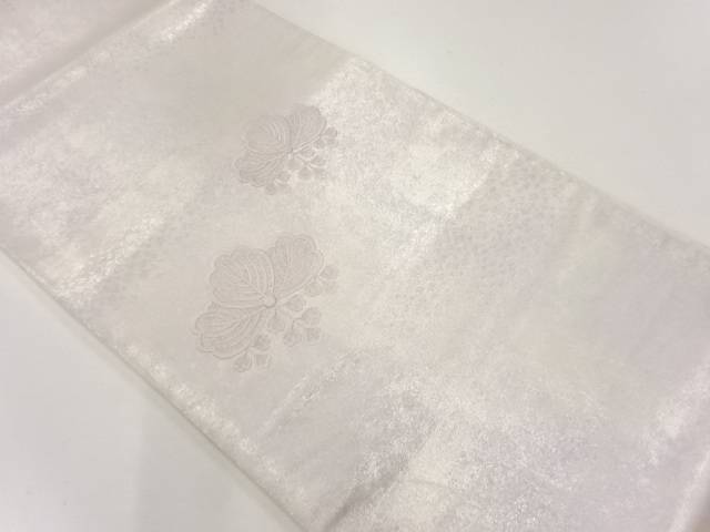 桐模様織出し袋帯【リサイクル】【中古】【着】