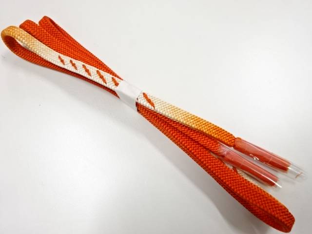 未使用品　正絹　手組帯締め【リサイクル】【着】