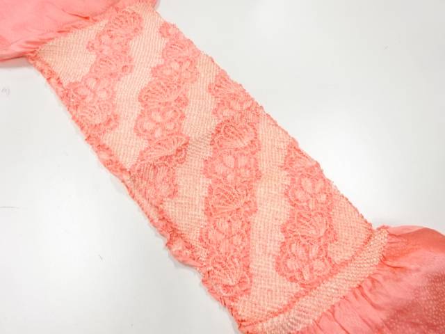 正絹　絞り帯揚げ【リサイクル】【中古】【着】