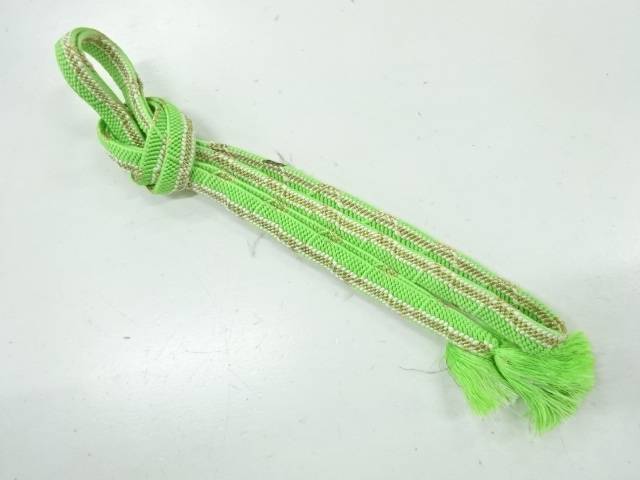 正絹　手組み帯締め【リサイクル】【中古】【着】