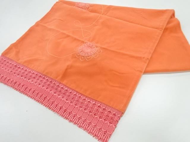 ビロードレース花模様ショール【リサイクル】【中古】【着】
