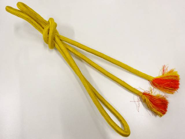 正絹　手組み帯締め【リサイクル】【中古】【着】