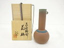 今井政之造 象嵌輪彩花瓶【中古】【道】