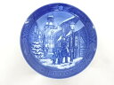 ROYAL COPENHAGEN イヤープレート 1996「街灯をともす頃」(紙箱付)【中古】【道】