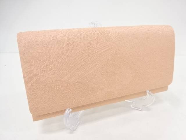 橋に・菊・紅葉模様織り出し和装バッグ【リサイクル】【中古】【着】【sp_off】