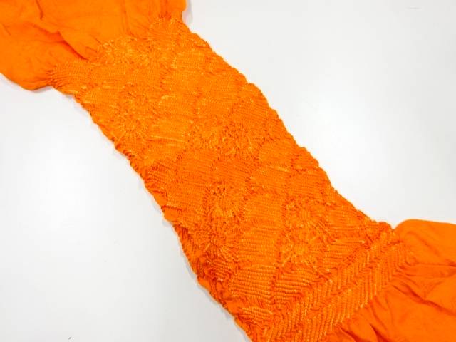 正絹　絞り帯揚げ【リサイクル】【中古】【着】