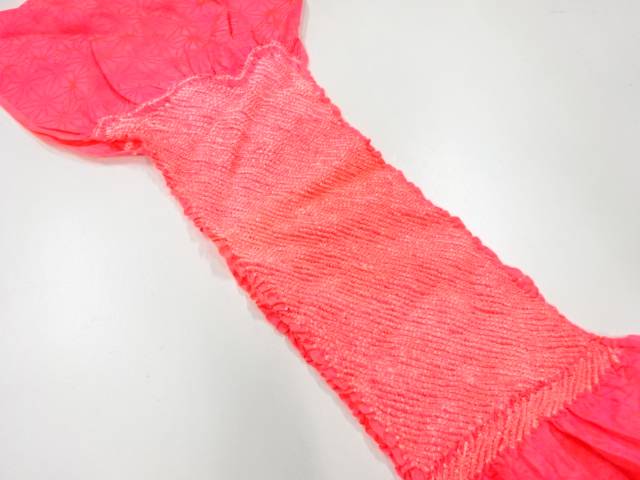 正絹　絞り帯揚げ【リサイクル】【中古】【着】