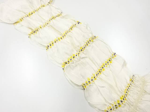 正絹　絞り帯揚げ【リサイクル】【中古】【着】