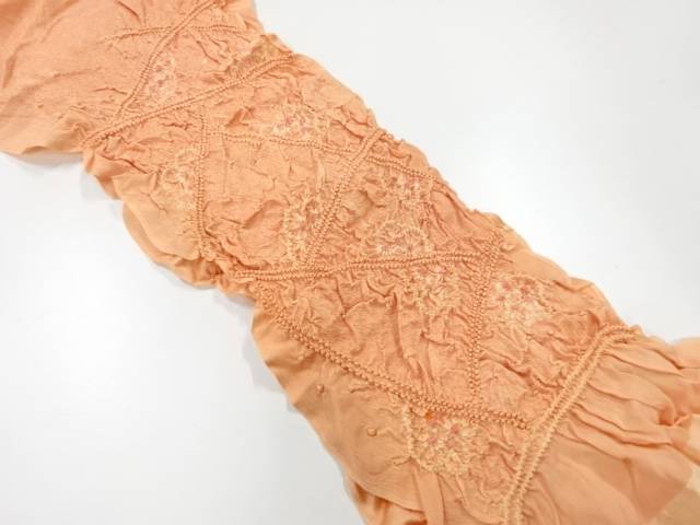 正絹　絞り帯揚げ【リサイクル】【中古】【着】