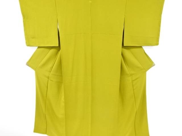 一つ紋色無地着物【中古】【着】