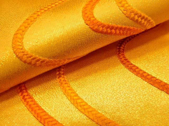 未使用品　組紐模様刺繍名古屋帯【着】