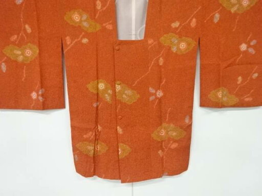 花模様道行コート【中古】【着】 花模様道行コート【中古】【着】