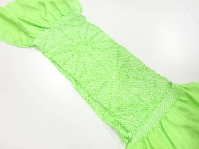 正絹　絞り帯揚げ【リサイクル】【中古】【着】