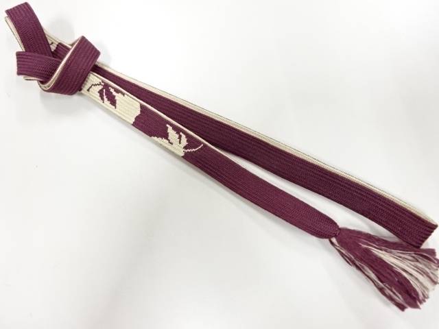 正絹　手組帯締め【リサイクル】【中古】【着】