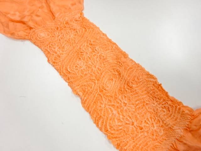 正絹　絞り帯揚げ【リサイクル】【中古】【着】