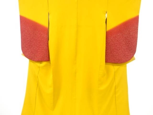 のり散らし模様二尺袖着物【中古】【着】