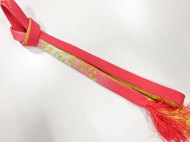 正絹　手組帯締め【リサイクル】【中古】【着】