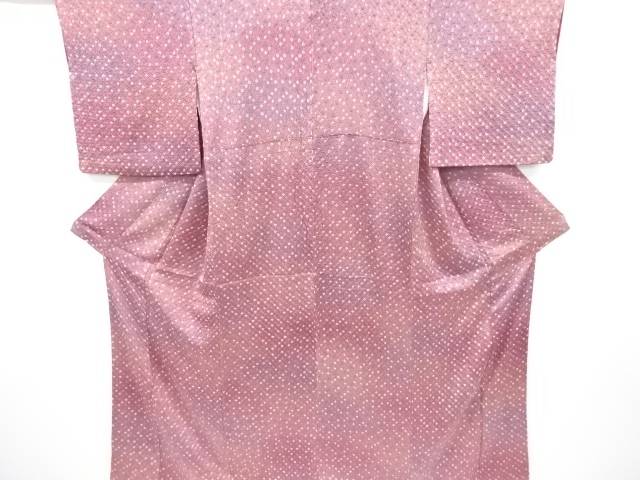 絞り暈し小紋着物【中古】【着】