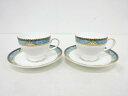 WEDGWOOD カーゾン ティーカップ&ソーサー ペア【中古】【道】