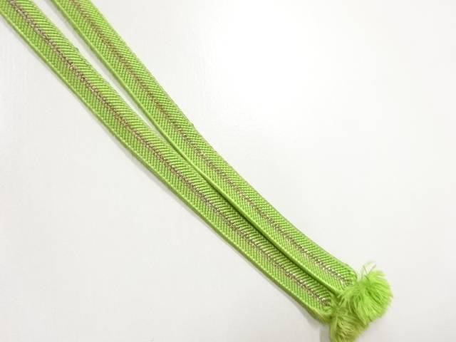 正絹　帯留め用手組三分紐【アンティーク】【中古】【着】