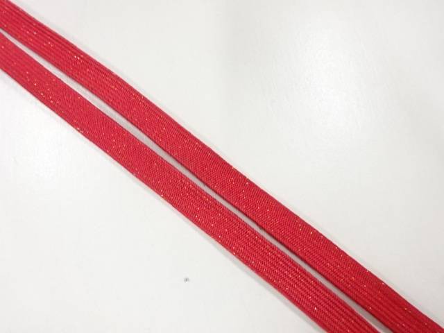 正絹　帯留め用手組三分紐【アンティーク】【中古】【着】