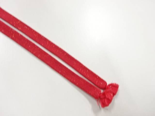 正絹　帯留め用手組三分紐【アンティーク】【中古】【着】