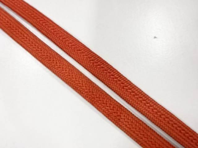 正絹　帯留め用手組三分紐【アンティーク】【中古】【着】