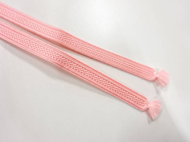 正絹　帯留め用手組三分紐【アンティーク】【中古】【着】