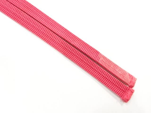 正絹　帯留め用手組三分紐【アンティーク】【中古】【着】