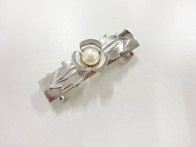 パール帯留め【アンティーク】【中古】【着】【sp_off】
